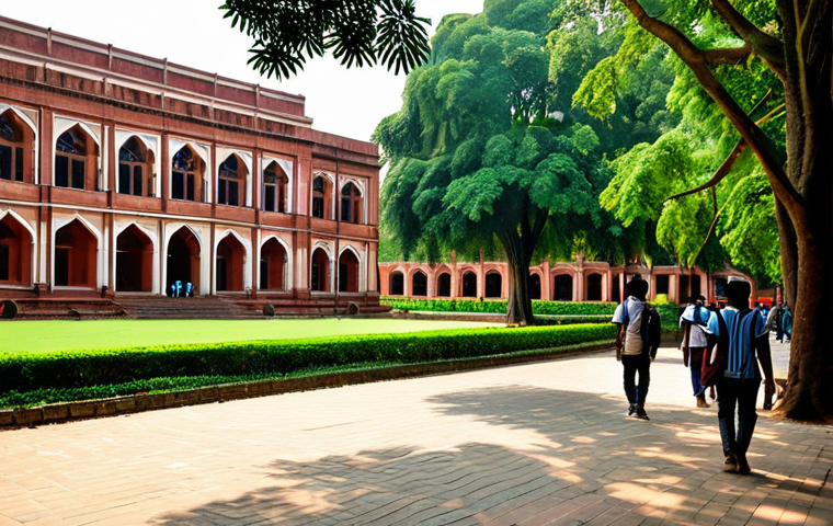다카 대학교의 역사와 주요 전공 - Curzon Hall - Echoes of History**

"A majestic view of Curzon Hall at Dhaka University, red brick ar...
