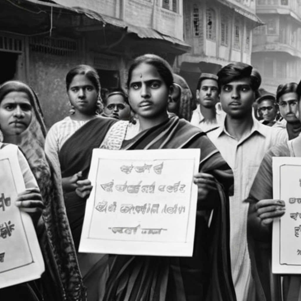 방글라데시 독립 역사 - **Prompt for Language Movement (1952):**
"A vibrant, realistic image capturing a scene from the ...