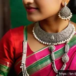 Home 22 방글라데시 전통 장신구 - A close-up image of traditional Bangladeshi jewelry from the Rajshahi region, showcasing intricate f...