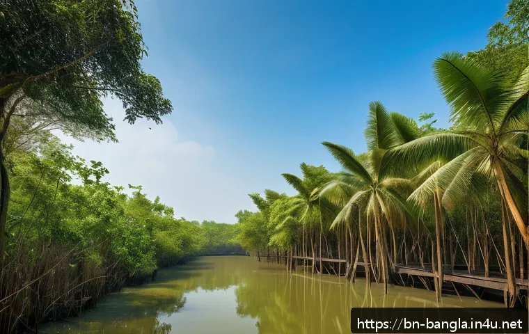 방글라데시의 관광 투자 기회 - A vibrant eco-tourism resort nestled in the lush greenery of Bangladesh&rsquo;s Sundarbans mangrove forest...